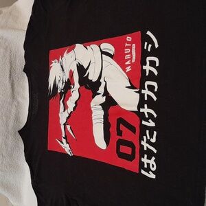 Naruto Black and Red Graphic Tee
